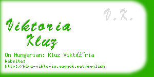 viktoria kluz business card